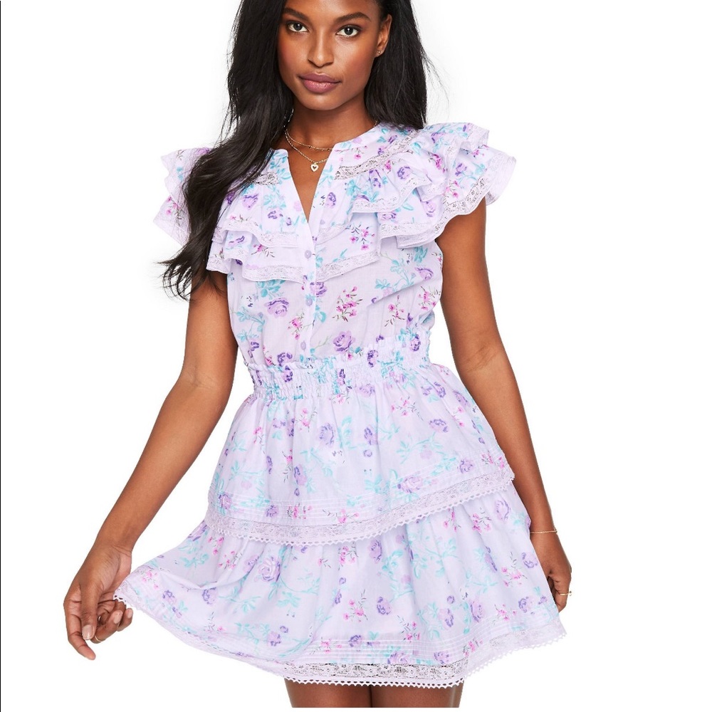 LOVESHACKFANCY x TARGET LOU DOUBLE RUFFLE DRESS